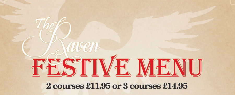 festive menu banner